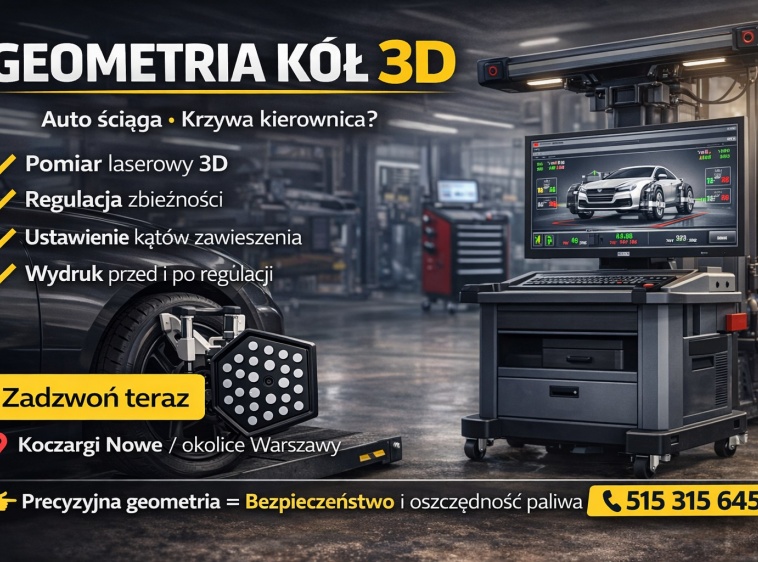 Geometria k&oacute;ł 3D blisko Starych Babic i Bemowa